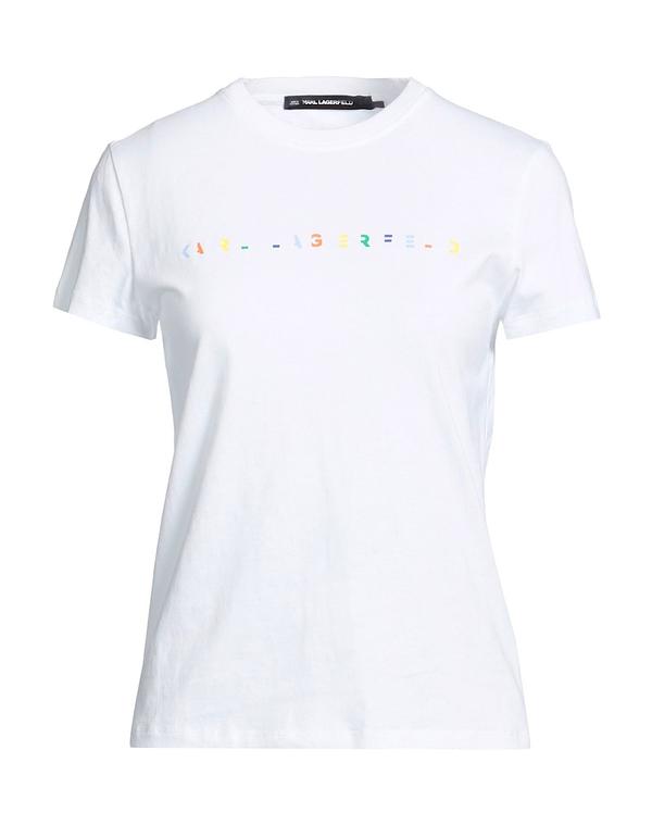 カール ラガーフェルド レディース トップス Tシャツ KARLAGERFELD Ｔシャツ White ホワイト