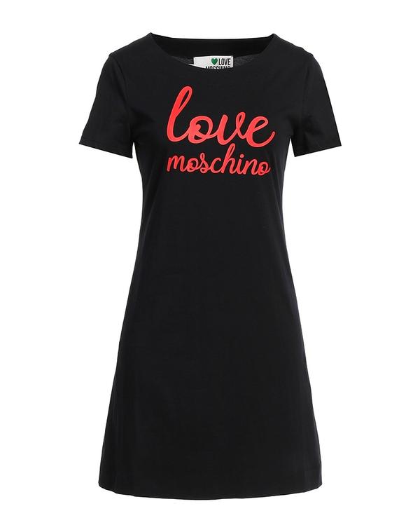 優しいこと モスキーノ レディース トップス 衣装 LOVE MOSCHINO ミニ衣装・お召しもの Black 黒いこと レディースファッション-ワンピース