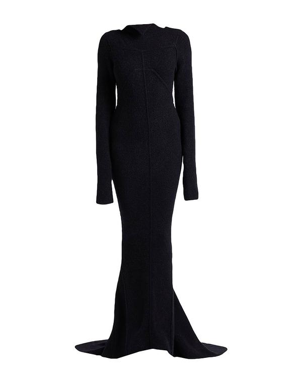 リックオウエンス レディース トップス ワンピース RICK OWENS ニットドレス Black ブラック