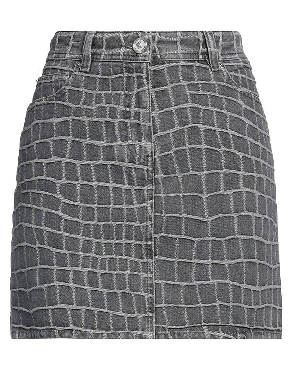 ヴェルサーチ レディース ボトムスカート VERSACE デニムスカート Gray グレー