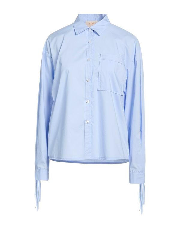 カオスジーンズ レディース トップス シャツ KAOS JEANS 無地シャツ＆ブラウス Sky Blue ブルー