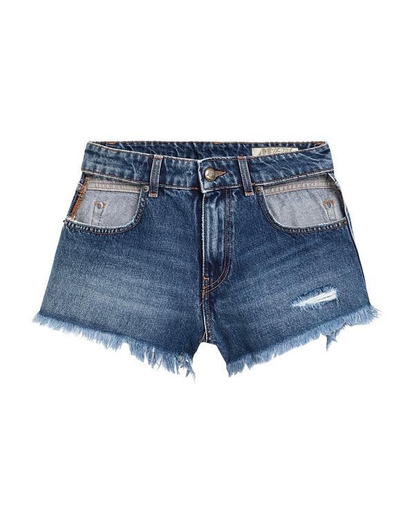 【送料無料】 アニエバイ レディース ハーフパンツ・ショーツ ボトムス デニムショートパンツ Blue
