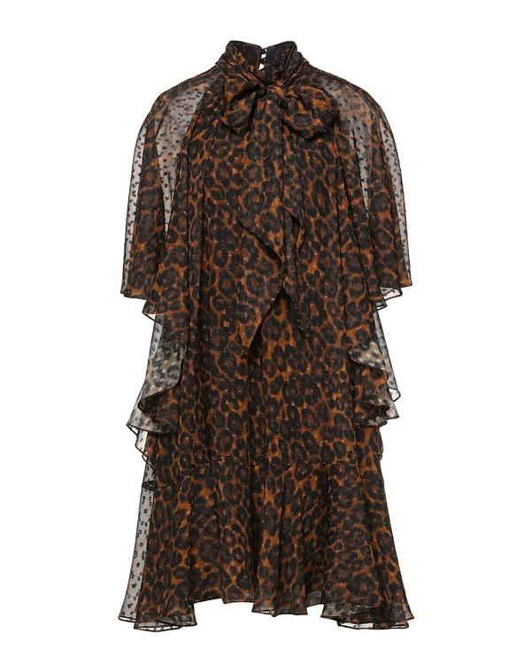 アーデム レディース トップス ワンピース ERDEM ひざ丈ワンピース Brown ブラウン