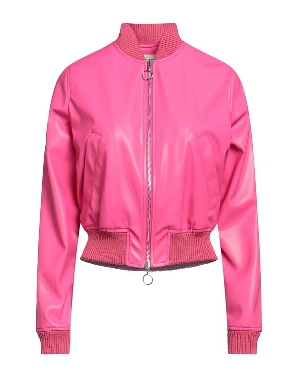 セミクチュール レディース アウター ジャケット・ブルゾン SEMICOUTURE ボンバージャケット Fuchsia フューシャ