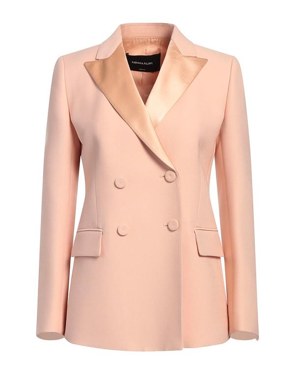ファビアナ フィリッピ レディース アウター ジャケット・ブルゾン FABIANA FILIPPI テーラードジャケット Light Pink ピンク