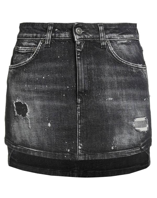 ドンダップ レディース ボトムスカート DONDUP デニムスカート Black ブラック 14,585円