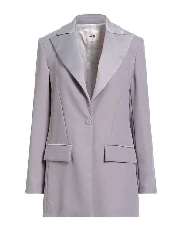 スオリ レディース アウター ジャケット・ブルゾン SUOLI テーラードジャケット Light Gray グレー