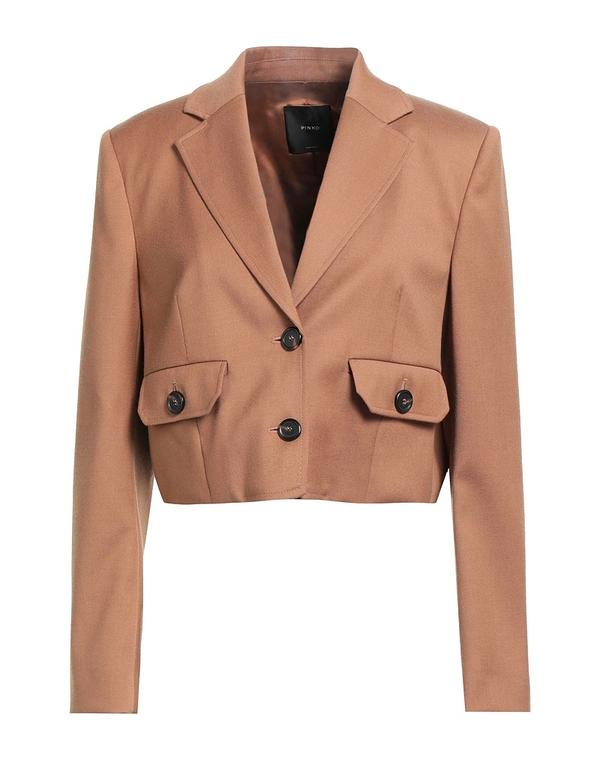 ピンコ レディース アウター ジャケット・ブルゾン PINKO テーラードジャケット Brown ブラウン