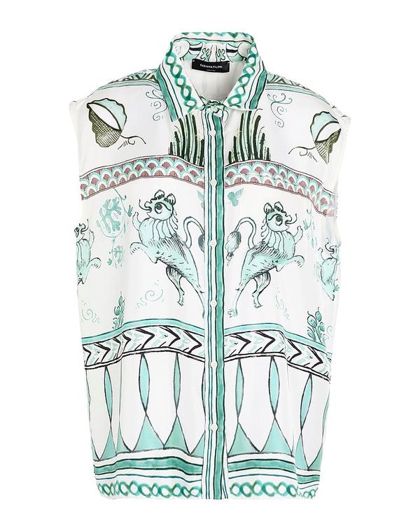 ファビアナ フィリッピ レディース トップス シャツ FABIANA FILIPPI シルクシャツ＆ブラウス White ホワイト