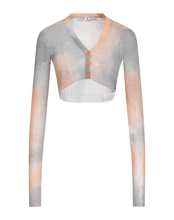 オフ-ホワイト レディース アウター カーディガン OFF-WHITE カーディガン Gray グレー