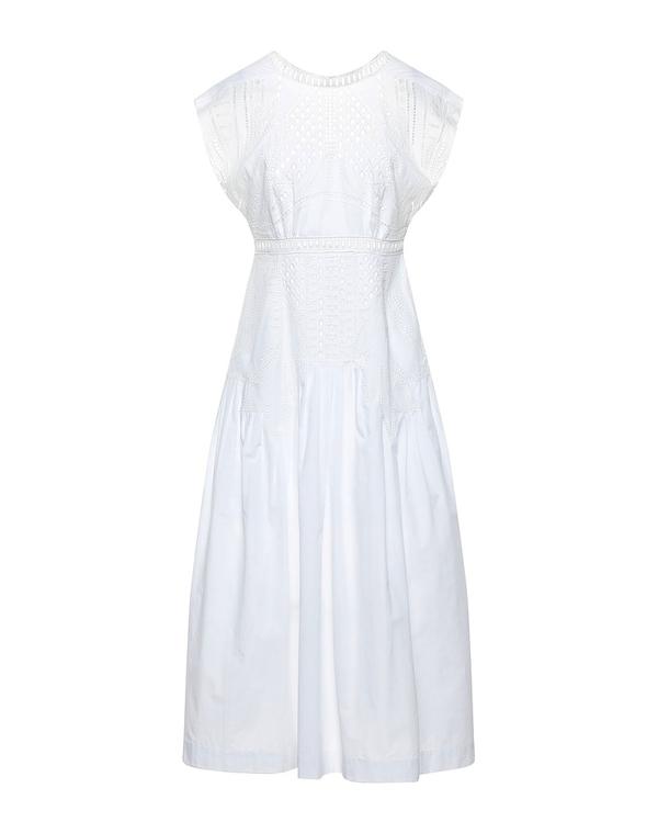 アルベルタ フェレッティ レディース トップス ワンピース ALBERTA FERRETTI ひざ丈ワンピース White ホワイト｜ReVida 店