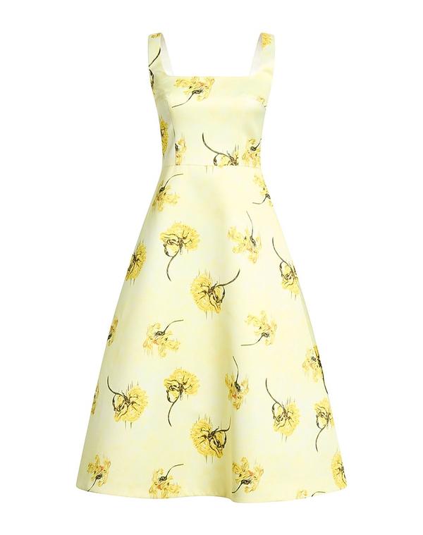 エミリアウィックステッド レディース トップス ワンピース EMILIA WICKSTEAD パーティドレス Pastel Yellow イエロー