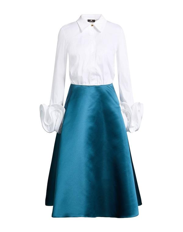 【送料無料】 エリザベッタフランキ レディース ワンピース トップス シュミーズドレス Deep Teal