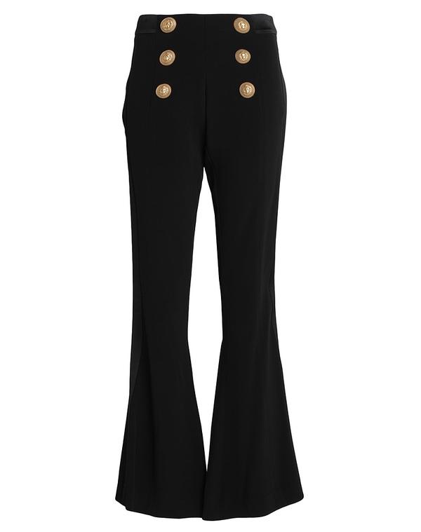 バルマン レディース ボトムス カジュアルパンツ BALMAIN パンツ Black ブラック|ReVida 店