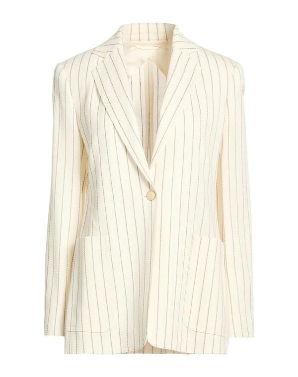 マックスマーラ レディース アウター 上衣・上衣 MAX MARA テーラードジャケット White 白いこと