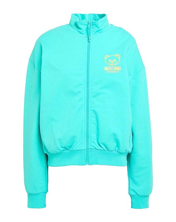 モスキーノ レディース トップス Tシャツ MOSCHINO アンダーＴシャツ Turquoise Blue ブルー