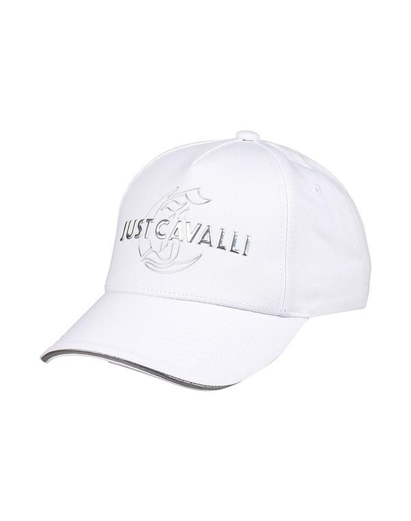 ジャストカバリ レディース 付属物 鳥打ち帽 JUST CAVALLI 鳥打ち帽 White 白いこと