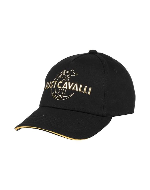 ジャストカバリ レディース 付属物 鳥打ち帽 JUST CAVALLI 鳥打ち帽 Black 黒いこと