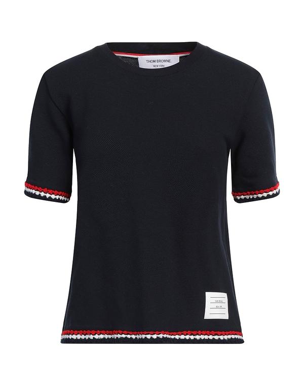 トム赤銅色 レディース トップス プルオーバー THOM BROWNE Ｔシャツ Midnight Blue 青味