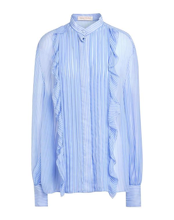 ヴァレンティノ レディース トップス プルオーバー VALENTINO GARAVANI 縞模様柄プルオーバー Light Blue 青碧