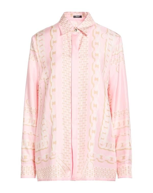 ヴェルサーチ レディース トップス シャツ VERSACE シルクシャツ＆ブラウス Pink ピンク
