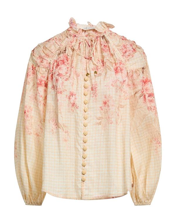 ジマーマン レディース トップス シャツ ZIMMERMANN 柄入りシャツ＆ブラウス Beige ベージュ
