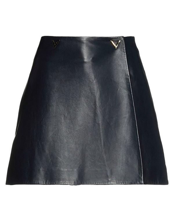 ヴァレンティノ レディース ボトムス 心地よいズボン下 VALENTINO GARAVANI なめし革ズボン下 Midnight Blue 青碧