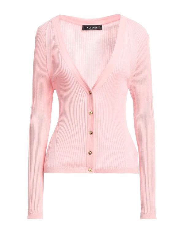 ヴェルサーチ レディース アウター ジレー VERSACE ジレー Pink さくら色