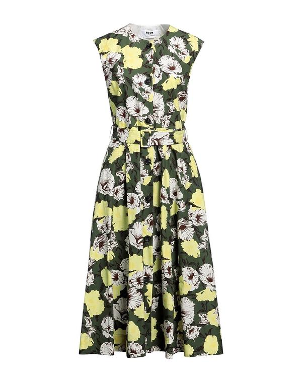 エムエスジイエム レディース トップス 衣装 MSGM ひざ丈衣装 Dark Green 緑であること