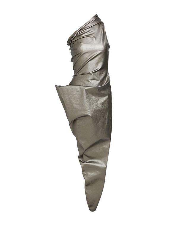 リックオウエンス レディース トップス ワンピース RICK OWENS デニムドレス Lead Gray グレー