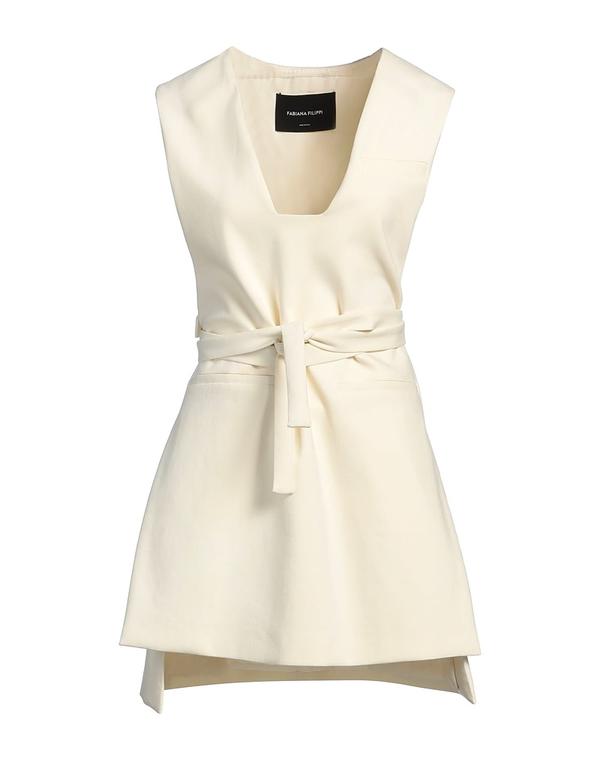 ファビアナ フィリッピ レディース トップス ワンピース FABIANA FILIPPI ミニワンピース・ドレス Off White オフホワイト