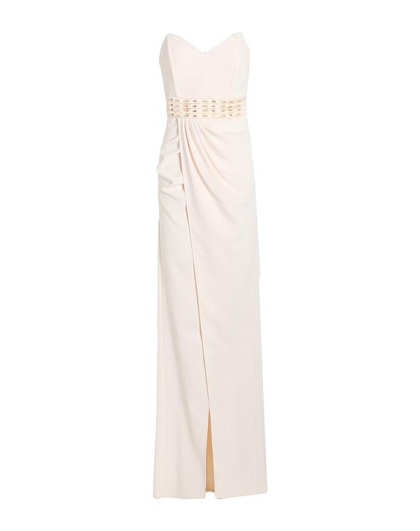 エリザベッタフランキ レディース トップス ワンピース ELISABETTA FRANCHI ロングワンピース・ドレス Ivory アイボリー