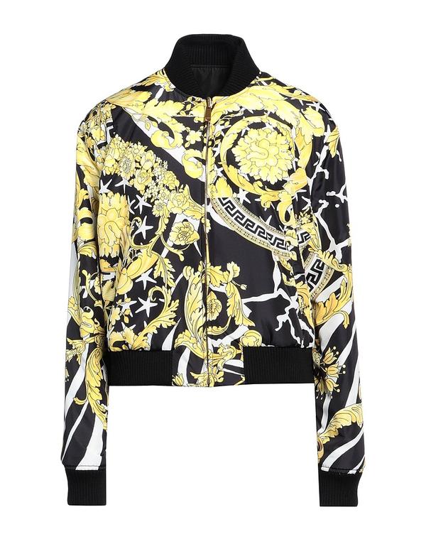 ヴェルサーチ レディース アウター ジャケット・ブルゾン VERSACE ボンバージャケット Yellow イエロー