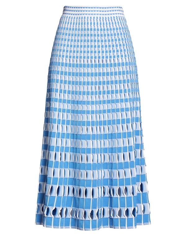 シムカイ レディース ボトムスカート SIMKHAI ミディ丈スカート Light Blue ブルー