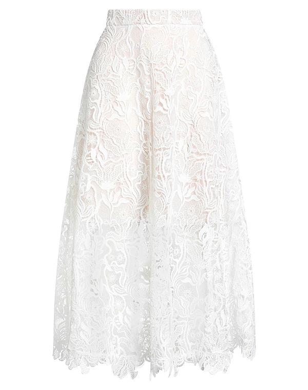 オスカー デ ラ レンタ レディース ボトムスカート OSCAR DE LA RENTA ロングスカート White ホワイト
