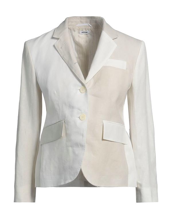 トムブラウン レディース アウター ジャケット・ブルゾン THOM BROWNE テーラードジャケット Ivory アイボリー