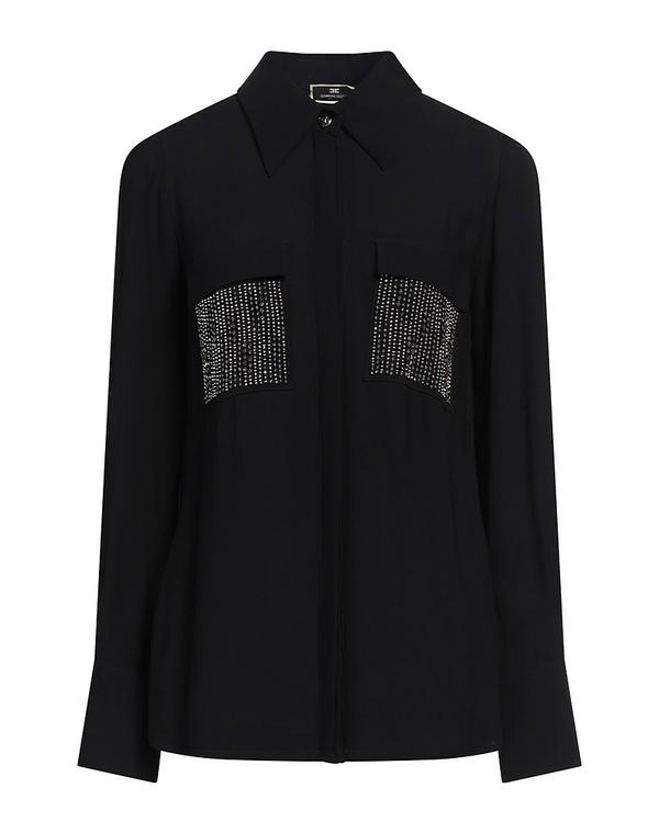 エリザベッタフランキ レディース トップス シャツ ELISABETTA FRANCHI シャツ Black ブラック