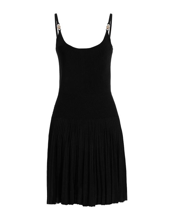 ヴェルサーチ レディース トップス ワンピース VERSACE ミニワンピース・ドレス Black ブラック