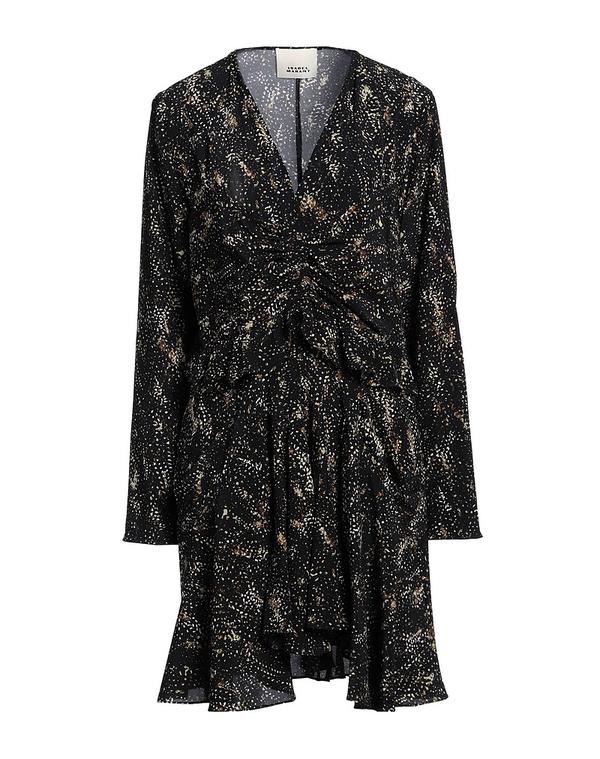イザ呼びりん マラン レディース トップス 衣裳 ISABEL MARANT ミニ衣裳・御召しもの Black 黒いこと