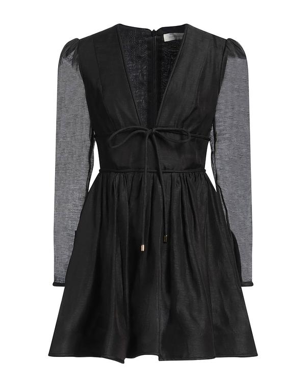 ジマーマン レディース トップス ワンピース ZIMMERMANN ミニワンピース・ドレス Black ブラック
