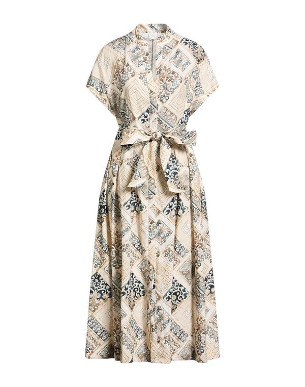 イレブンティ レディース トップス ワンピース ELEVENTY ひざ丈ワンピース Beige ベージュ