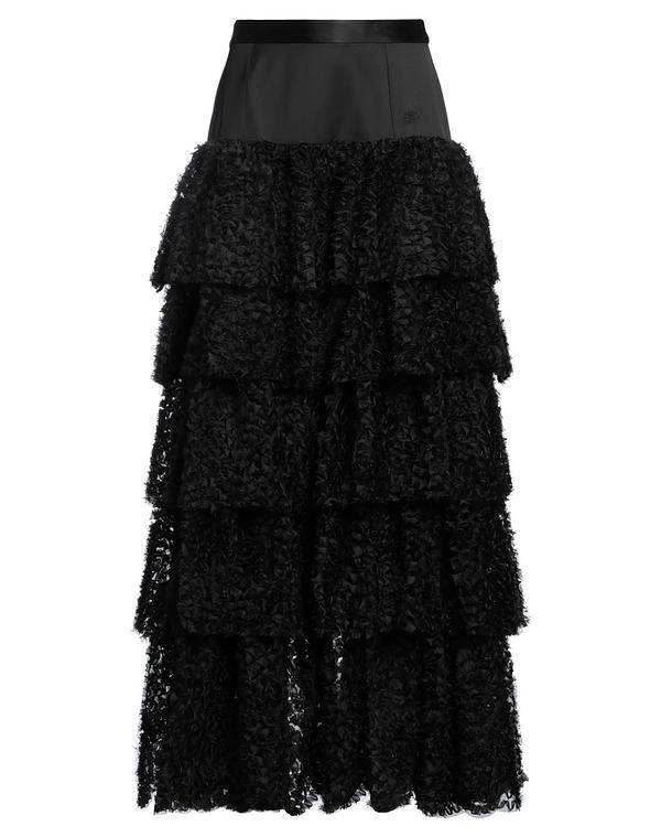 カール ラガーフェルド レディース ボトムスカート KARLAGERFELD ロングスカート Black ブラック｜ReVida 店