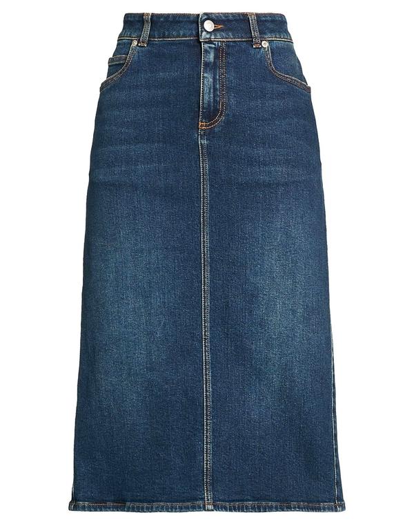 マックイーン レディース ボトムスカート MCQUEEN デニムスカート Blue ブルー
