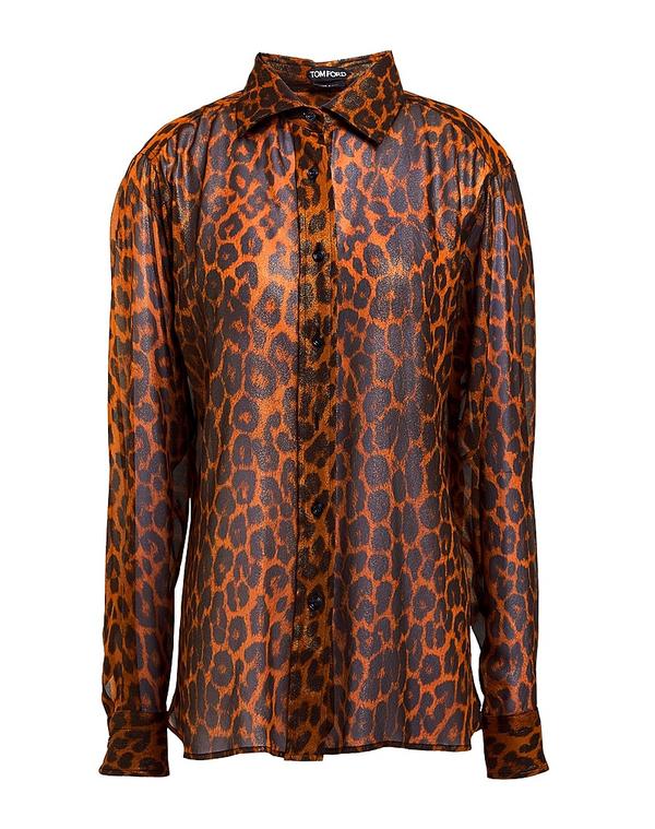 トム・フォード レディース トップス シャツ TOM FORD シルクシャツ＆ブラウス Brown ブラウン