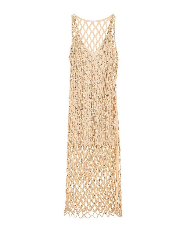 パトリツィア ペペ レディース トップス 衣裳 PATRIZIA PEPE スパンコール御召しもの Sand 砂子