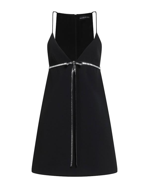 デヴィッド コーマ レディース トップス ワンピース DAVID KOMA パーティ向けドレス&ワンピース Black ブラック
