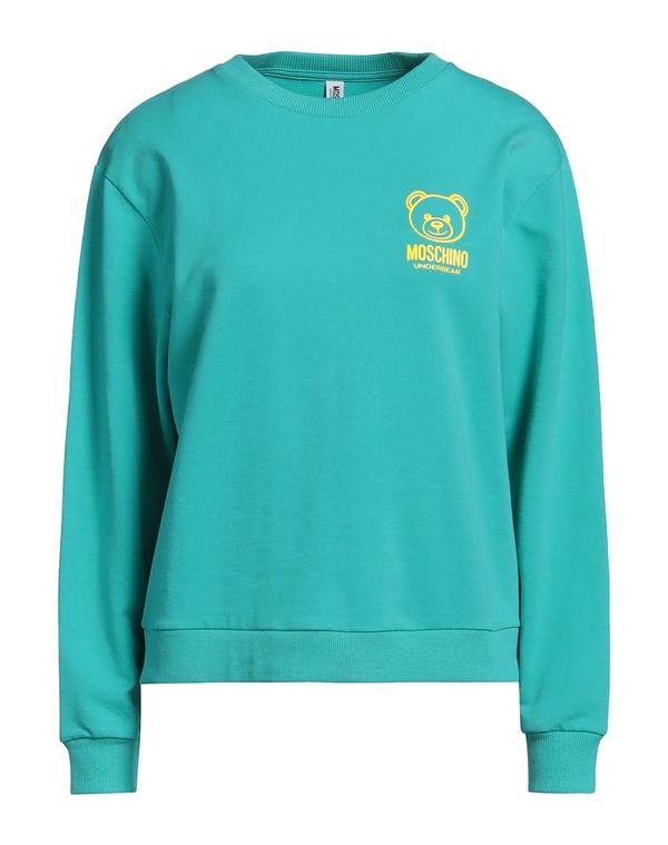 モスキーノ レディース トップス Tシャツ MOSCHINO アンダーＴシャツ Turquoise Blue ブルー