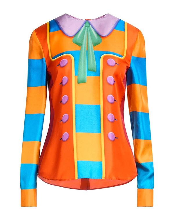 モスキーノ レディース トップス シャツ MOSCHINO トップス Orange オレンジ