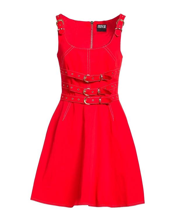 ヴェルサーチ レディース トップス ワンピース VERSACE JEANS COUTURE ミニワンピース・ドレス Red レッド