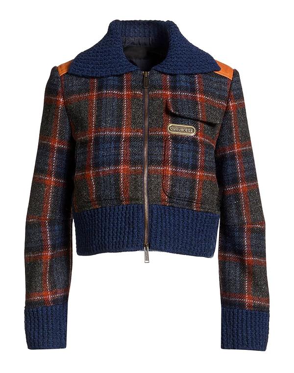 ディースクエアード レディース アウター ジャケット・ブルゾン DSQUARED2 ブルゾン Navy ネイビー